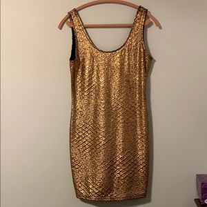 Women’s Large Gold Party Dress